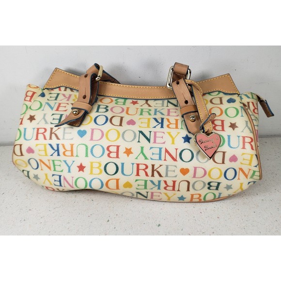 Vintage Barrel Mini Cream Ivery Jelly Dooney & Bourke Signature Hobo Bag - Picture 2 of 11